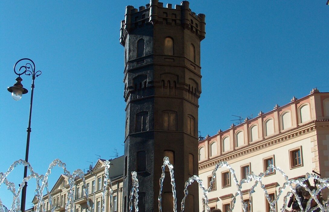 wieża ciśnień fontanna